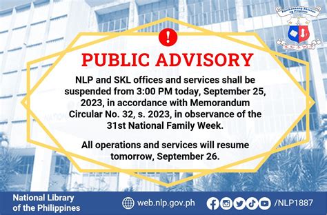 PUBLIC ADVISORY: SUSPENSION OF OPERATIONS IN THE .